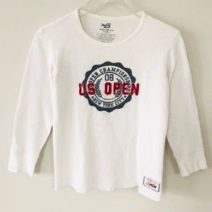 US Open Championship Quarter Sleeve Waffle Tee L